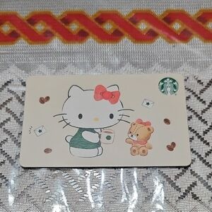 Starbucks Gift Card with Hello Kitty and Teddy Design
